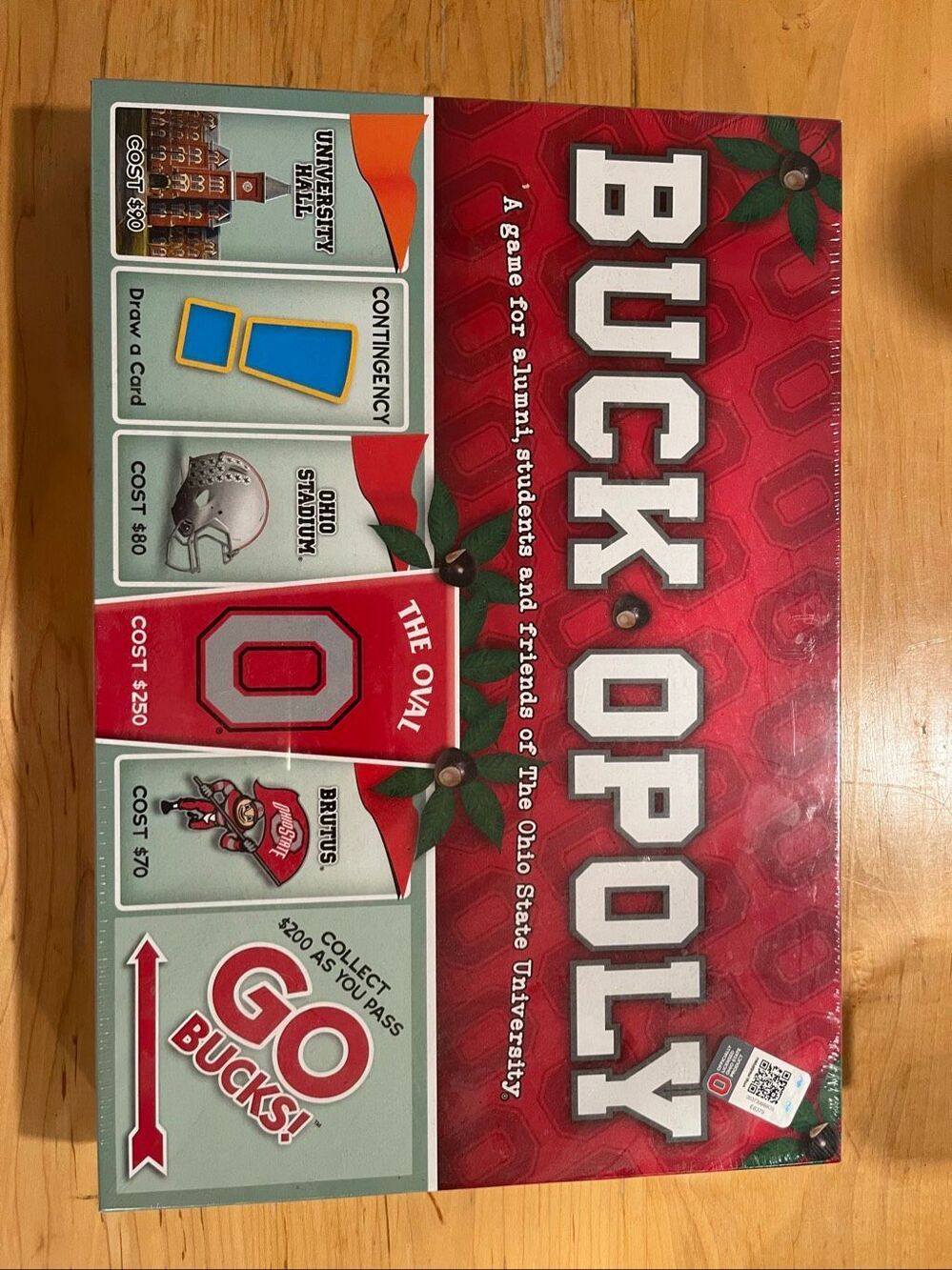 Ohio state buckeye monopoly new in the box board game